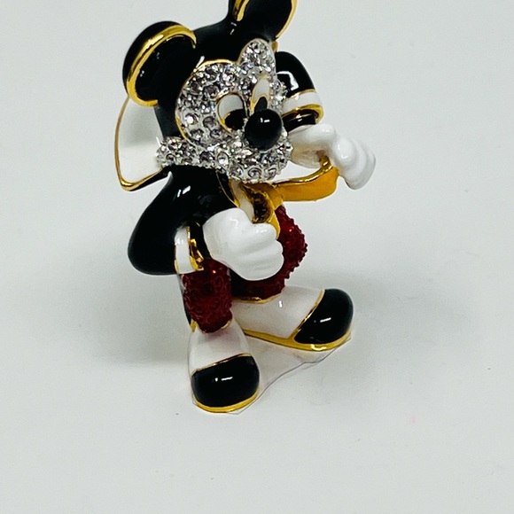 Disney Arribas Brothers Sm. Neat and Pretty Mickey Mouse Swarovski Figurine - Picture 4 of 14
